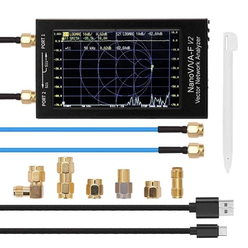 VISĄ Nanovna-F V2 Vektoriaus Tinklo Interneto Analizatorius 50Khz-3Ghz Antenos Analizatorius Tinklo Kabelių Testeris 4.3 Colių Interneto Įrankiai