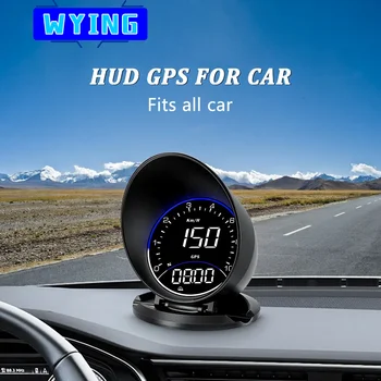 WYING G6 GPS Automobilių HUD Spidometras Head Up Display Rida Metu Vairuotojo Nuovargio Signalas 