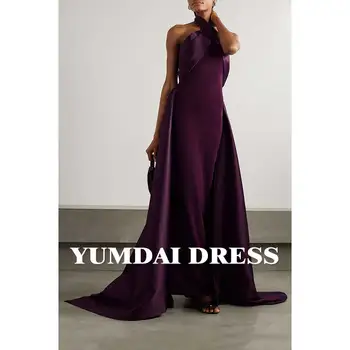 YUMDAI Elegantiška Violetinė Apynasrio Suknelė Saudo Arabijos Ilgai Žaliojo Kamuolys Suknelė Vestuvių 2023 Juoda Oficialų Rankovių ypatinga Proga-Suknelė