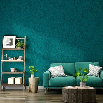 Šiaurės stiliaus povas mėlyna žalia freskos paprasto diatomėjomis purvo šviesos prabangus miegamasis restoranas gyvenimo kambario sienos popieriaus tėtis peint обои